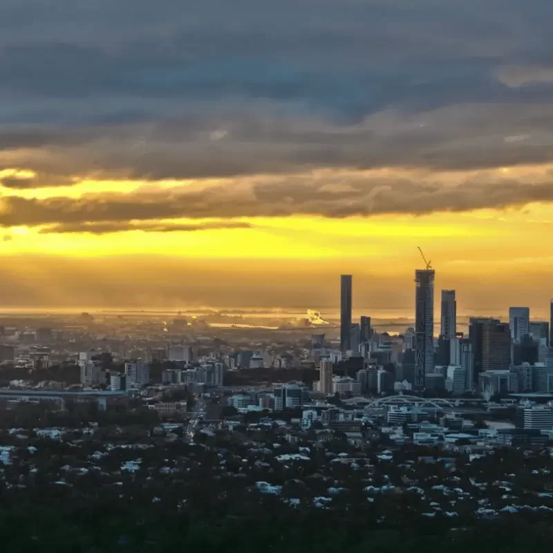 Brisbane skyline at dusk